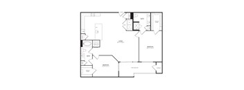 B3 floor plan at Windsor Burnet, Austin, TX