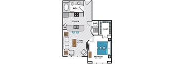 A2 Floor Plan at Windsor Chastain, Atlanta, GA