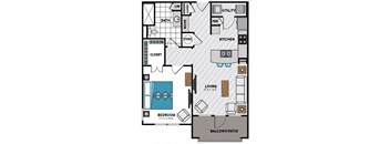 A6 Floor Plan at Windsor Chastain, Atlanta, GA