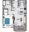 A6 Floor Plan at Windsor Chastain, Atlanta, GA