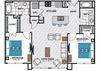 B1 Floor Plan at Windsor Chastain, Atlanta, GA