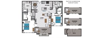 B4 Floor Plan at Windsor Chastain, Atlanta, GA