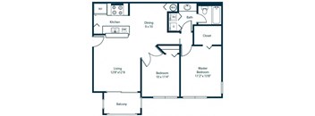 B1 Floorplan at Windsor Coconut Creek, Coconut Creek, FL, 33073