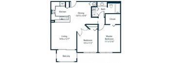 B2 Floorplan at Windsor Coconut Creek, Coconut Creek, FL