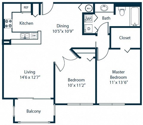 B2 Floorplan at Windsor Coconut Creek, Coconut Creek, FL