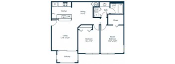 B3 Floorplan at Windsor Coconut Creek, Coconut Creek, 33073