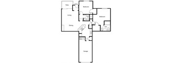 B2G Floor Plan at Windsor Coral Springs, Florida
