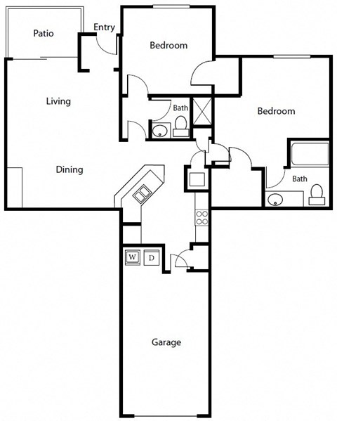 B2G Floor Plan at Windsor Coral Springs, Florida