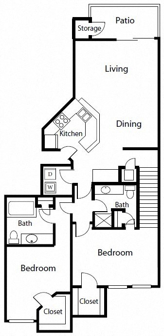 B3 Floor Plan at Windsor Coral Springs, Coral Springs