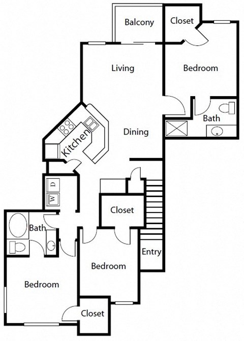 C1 Floor Plan at Windsor Coral Springs, Florida, 33067