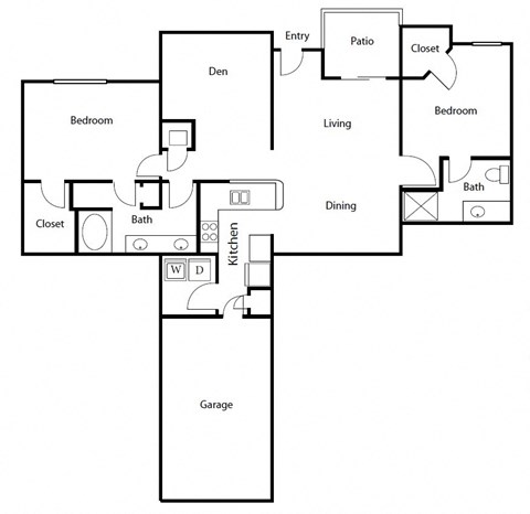 C2G Floor Plan at Windsor Coral Springs, Coral Springs, FL, 33067