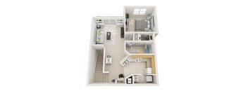 Tampa Apartments - Floorplan - 1 Bedroom at Windsor Highwoods Preserve, Tampa, FL 33647