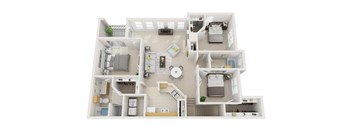 Windsor Highwoods Preserve in Tampa - a floor plan of a 3 bedroom apartment at Windsor Highwoods Preserve, Tampa, 33647