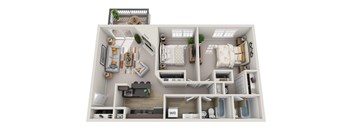 B1 Floor Plan at Windsor Kingstowne,  6050 Edgeware Ln. Alexandria, VA 22315