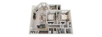 B2 Floor Plan at Windsor Kingstowne,  6050 Edgeware Ln. Alexandria, VA 22315