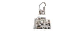 B5 Floor Plan at Windsor Kingstowne,  6050 Edgeware Ln. Alexandria, VA 22315