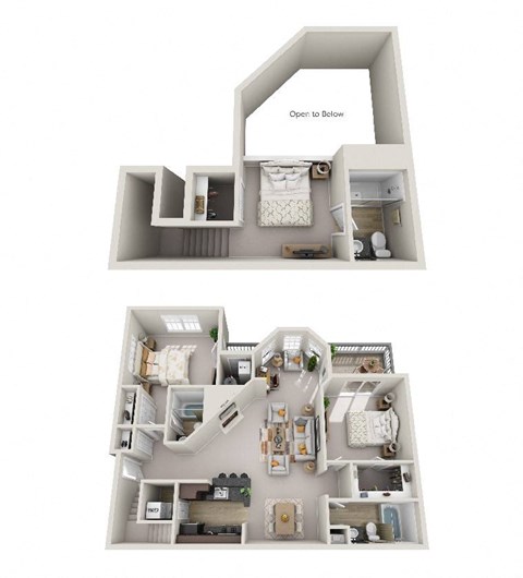 B7 Floor Plan at Windsor Kingstowne,  6050 Edgeware Ln. Alexandria, VA 22315