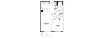A1 Floor Plan at Windsor Lantana Hills, Austin, TX 78735