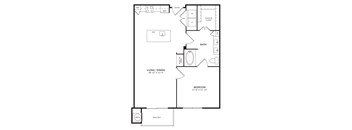 A2 Floor Plan at Windsor Lantana Hills, Austin, TX 78735