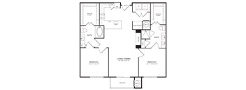 B1 Floor Plan at Windsor Lantana Hills, Austin, TX 78735