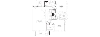 B2 Floor Plan at Windsor Lantana Hills, Austin, TX 78735