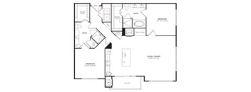 B3 Floor Plan at Windsor Lantana Hills, Austin, TX 78735