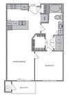 A1 Floor Plan at Windsor Lantana Hills, Austin, TX 78735