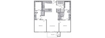 B1 Floor Plan at Windsor Lantana Hills, Austin, TX 78735