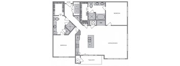 B3 Floor Plan at Windsor Lantana Hills, Austin, TX 78735