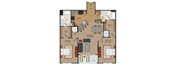 Windsor Leesburg Apartments for Rent- Floorplan - 2 Bedroom - B18