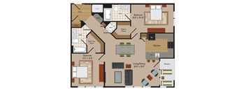 Windsor Leesburg Apartments for RentFloorplan - 2 Bedroom - b21