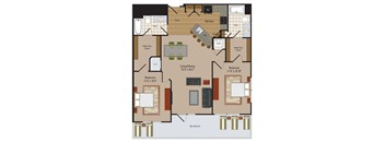 Windsor Leesburg Apartments for Rent- Floorplan - 2 Bedroom - B22