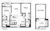 Two Bedroom Loft Floorplan at Windsor Lofts at Universal City