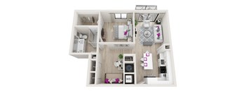 A4D Felicity, a floorplan at Windsor Ludlam Trail in Miami, FL.