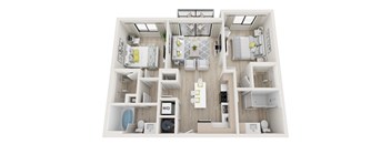 B1 Serenity, a floorplan at Windsor Ludlam Trail in Miami, FL.