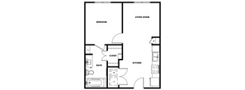 A1 floor plan at Windsor Metro West, Texas, 75024