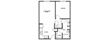 A3 floor plan at Windsor Metro West, Texas, 75024