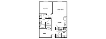A5 floor plan at Windsor Metro West, Texas, 75024