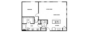 A7 floor plan at Windsor Metro West, Texas, 75024