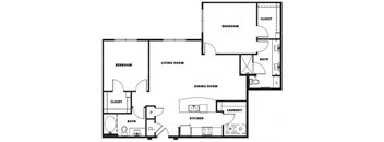 B3 floor plan at Windsor Metro West, Texas, 75024