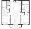 B2 floor plan at Windsor Oak Hill, Austin, Texas