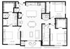 C1 floor plan at Windsor Oak Hill, Austin, TX