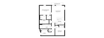 2 bed 2 bath Floor Plan - C11 at Windsor Queen Anne, Seattle 98119