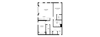 2 bed 2 bath Floor Plan - C5 at Windsor Queen Anne, Seattle 