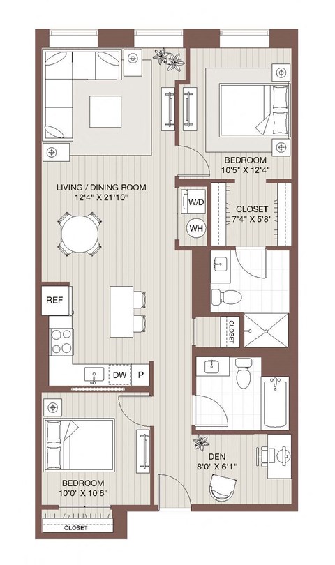 B3 Floorplan at Windsor Radio Factory, Melrose, 02176