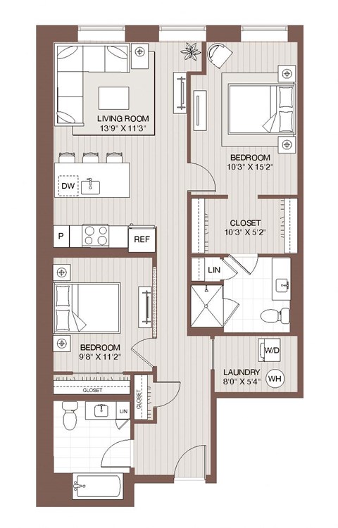 B4 Floorplan at Windsor Radio Factory, Melrose, Massachusetts
