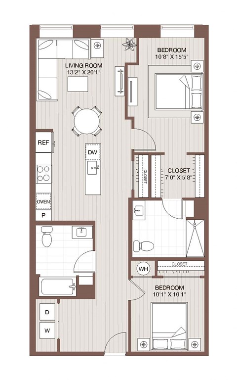 Bb Floorplan at Windsor Radio Factory, Melrose, MA