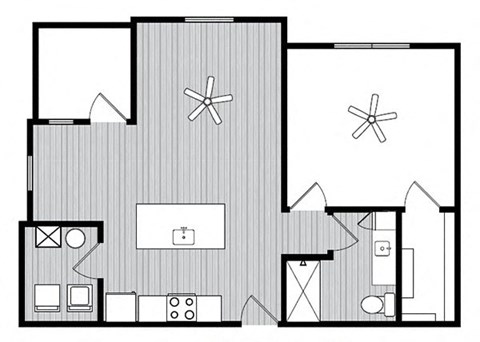 A2 Floor Plans at Windsor Republic Place, Austin, 78727