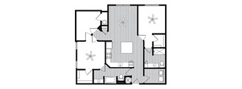 B2 Floor Plans at Windsor Republic Place, Austin, 78727