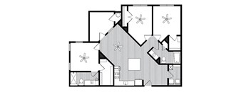 C1 Floor Plans at Windsor Republic Place, Austin, 78727